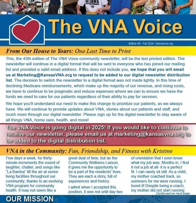 The VNA Voice Fall 2024 Newsletter