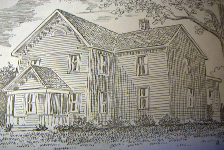 A detailed drawing of the building containing VNA's first office.