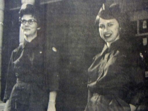 Marceil Lauppe in the early days of Visiting Nurses.